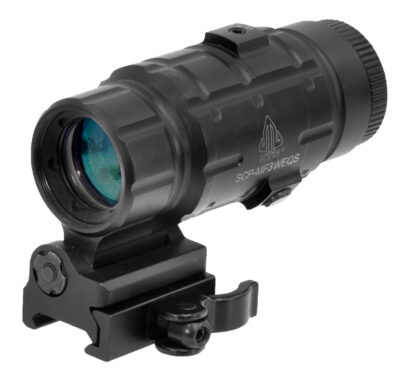 UTG 3X Magnifier with Flip-to-side QD Mount W/E Adjustable