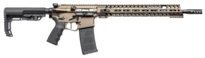 Patriot Ordnance Factory 00910 Renegade +  223 Rem,5.56x45mm NATO 16.50″ 30+1 Burnt Bronze 6 Position MFT BMS Minimalist Stock