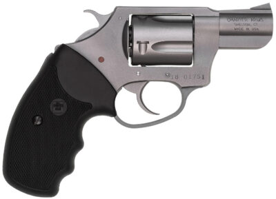 Charter Arms 73820 Undercover  Small 38 Special, 5 Shot 2″ Matte Stainless Steel Barrel & Cylinder, Aluminum Frame w/Black Finger Grooved Rubber Grip, Exposed Hammer
