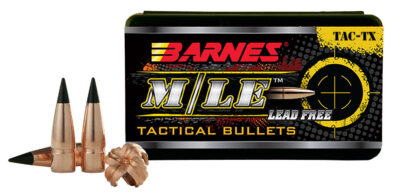 BARNES M/LE TAC-TX 30 CALIBER (0.308”) BULLETS TAC-TX 30 CAL (0.308”) M/LE BOAT TAIL 120GR 50/BOX