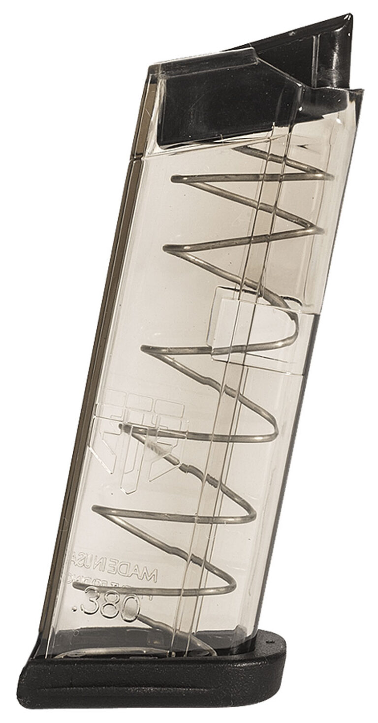 ETS Group GLK42 Pistol Mags 7rd 380 ACP Compatible w/ Glock 42 Clear Polymer