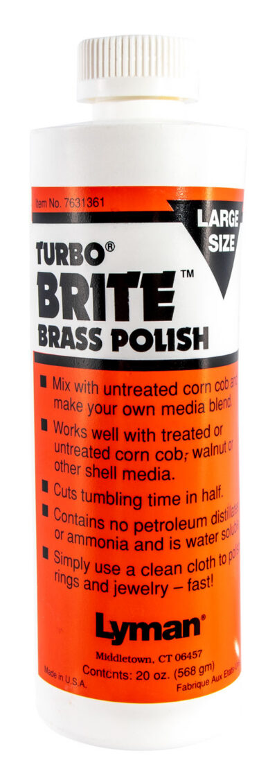 TURBO BRITE BRASS POLISH 20 OZ. LYMAN TURBO BRITE BRASS POLISH 20 OZ.