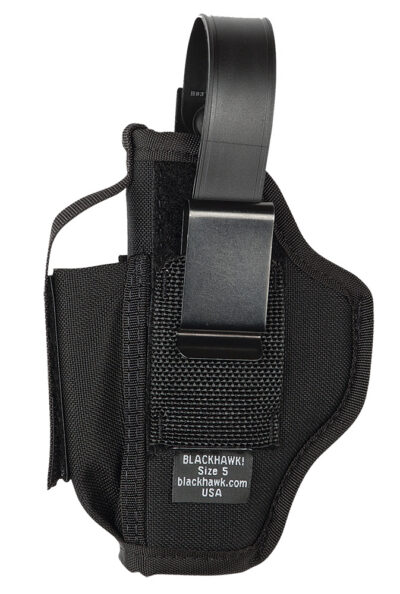 Blackhawk 40AM05BK Multi-Use  Black Cordura 1000D Nylon OWB 3.75-4.5″ Lg Auto Am