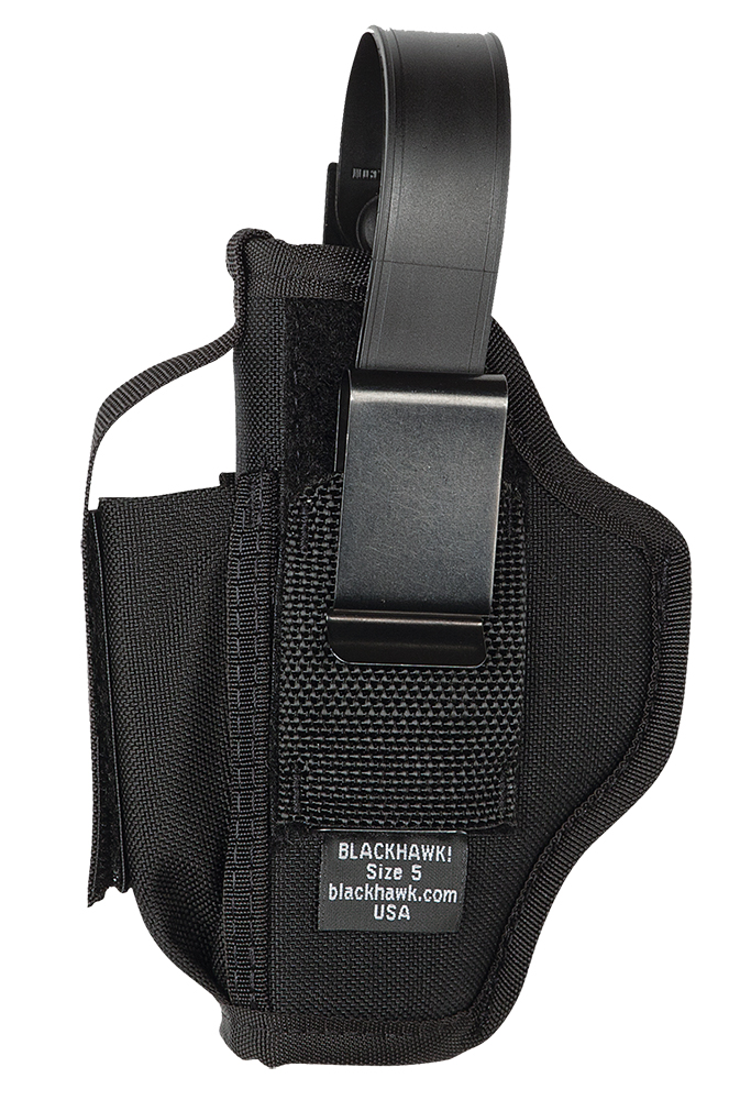 Blackhawk 40AM05BK Multi-Use Black Cordura 1000D Nylon OWB 3.75-4.5" Lg Auto Am