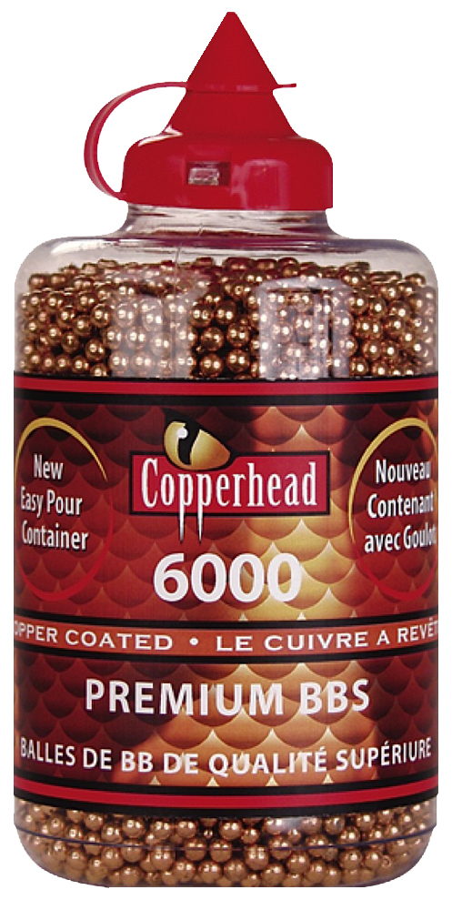 Crosman 0767 Copperhead 177 Copper-Coated Steel 6000/Bottle