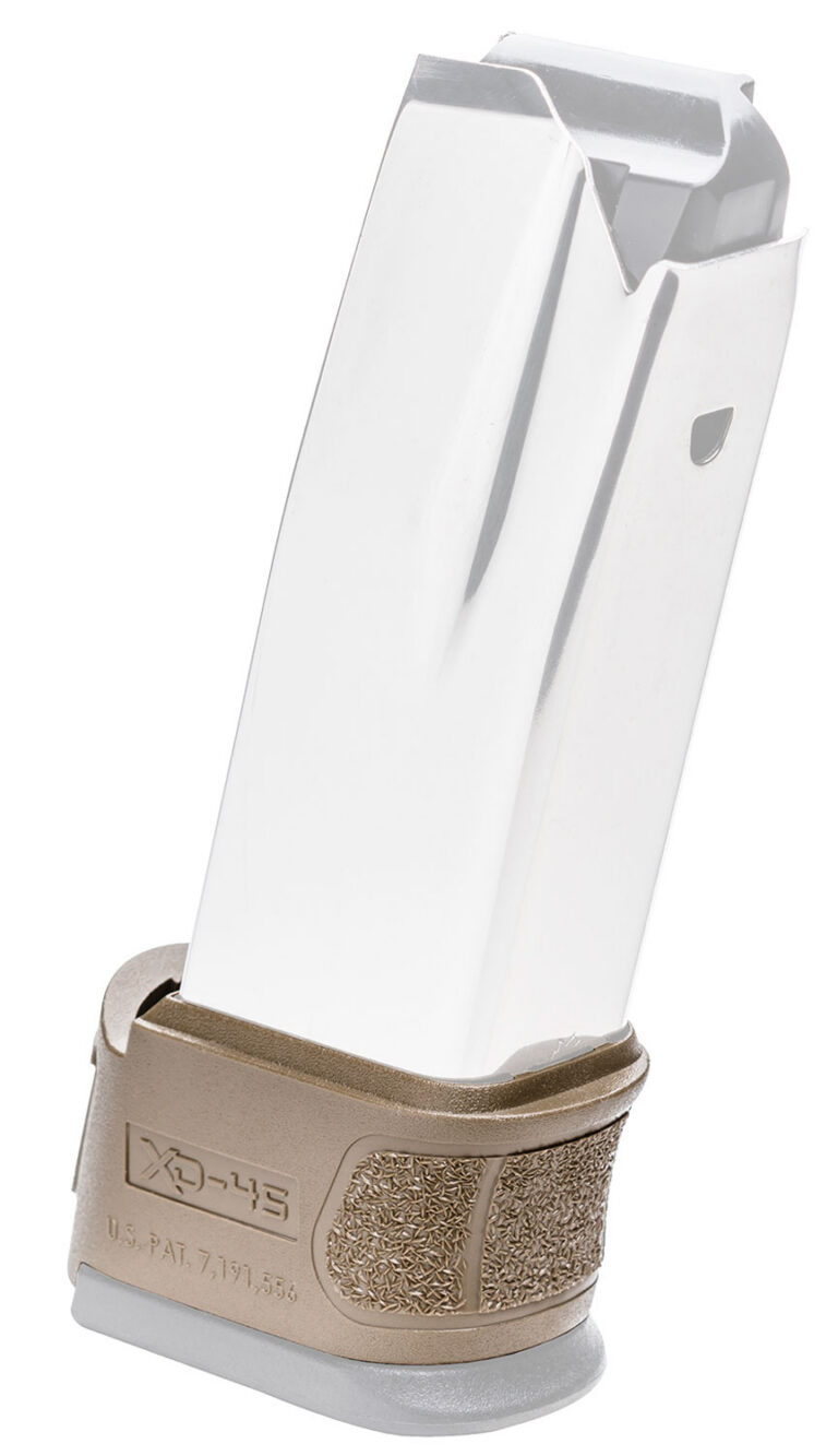 Springfield Armory XDG5007FDE Mag Sleeve made of Polymer with Flat Dark Earth Finish & 1 Piece Design for 45 ACP Springfield XD Mod.2 Magazines
