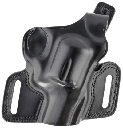 Galco SIL126B Silhouette  OWB Black Leather Belt Slide Fits S&W N Frame Fits 2-4″ Barrel Right Hand