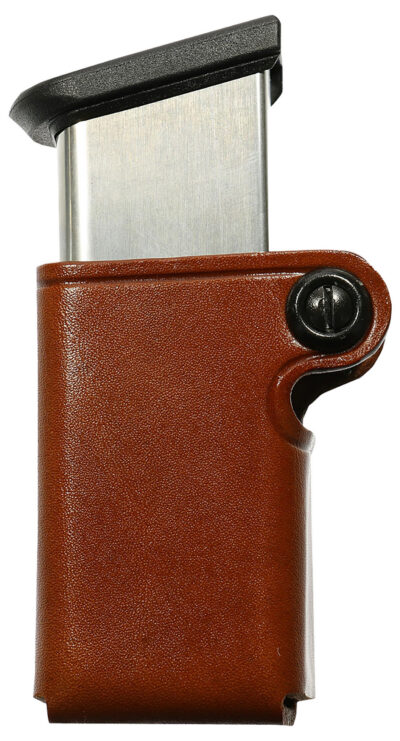 Galco SMC26 SMC Mag Case Single Tan Leather Belt Loop Compatible w/ Taurus PT945 Belts 1.75″ Wide Ambidextrous Hand