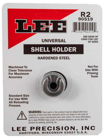 Lee Precision 90519 Shell Holder Universal  #2R 25/06 / 7mm08 / 8×57 Mauser / 45 ACP
