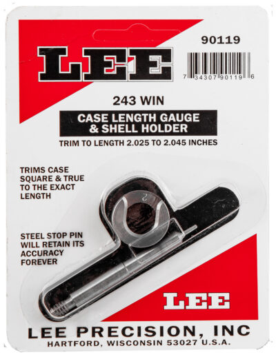 CASE LENGTH GAUGES LEE LENGTH GAUGE/ SHELLHOLDER, .243 WIN