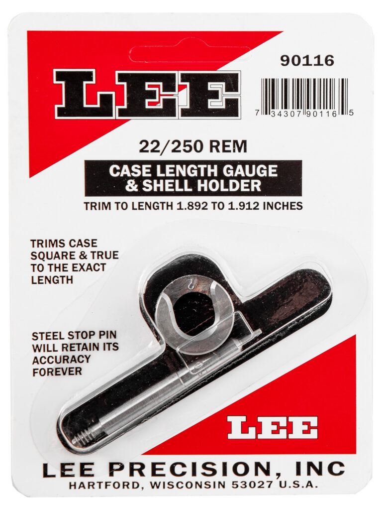 CASE LENGTH GAUGES LEE LENGTH GAUGE/ SHELLHOLDER, 22/250 REM