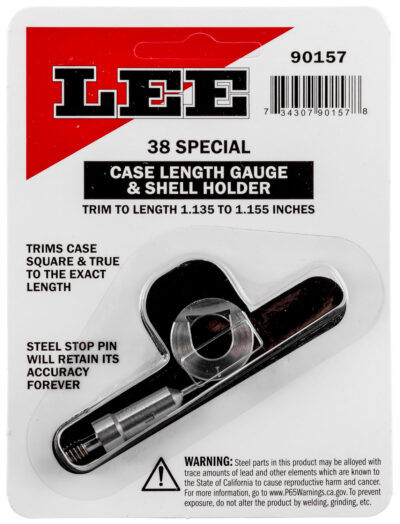 CASE LENGTH GAUGES LEE LENGTH GAUGE/ SHELLHOLDER, .38 SPECIAL