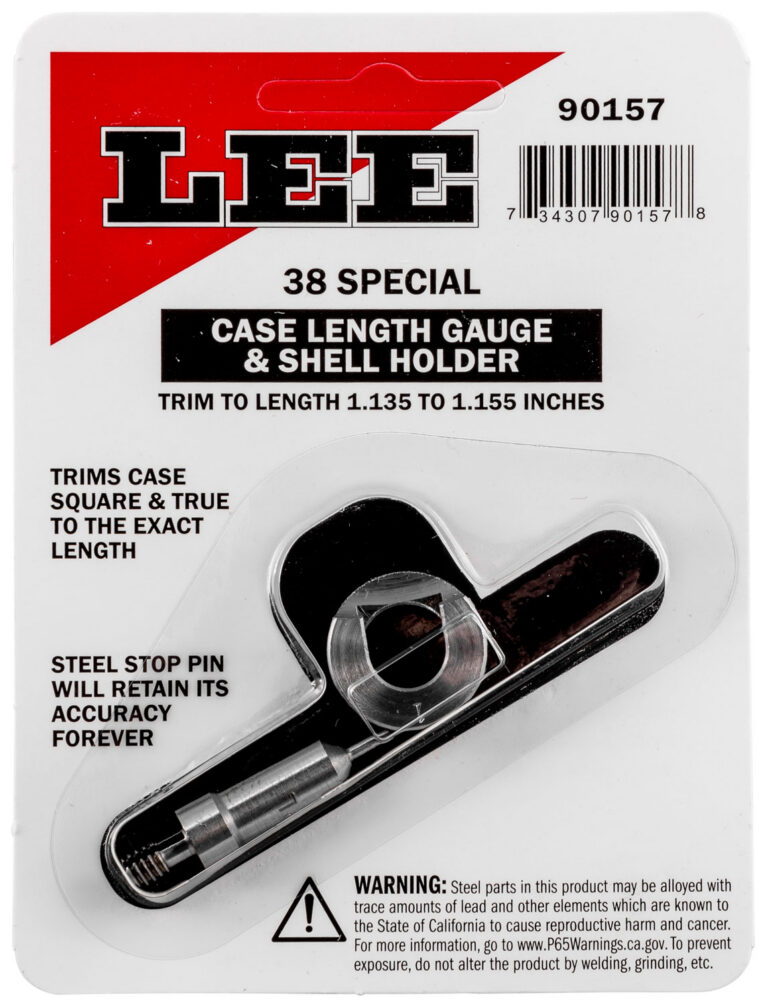 CASE LENGTH GAUGES LEE LENGTH GAUGE/ SHELLHOLDER, .38 SPECIAL