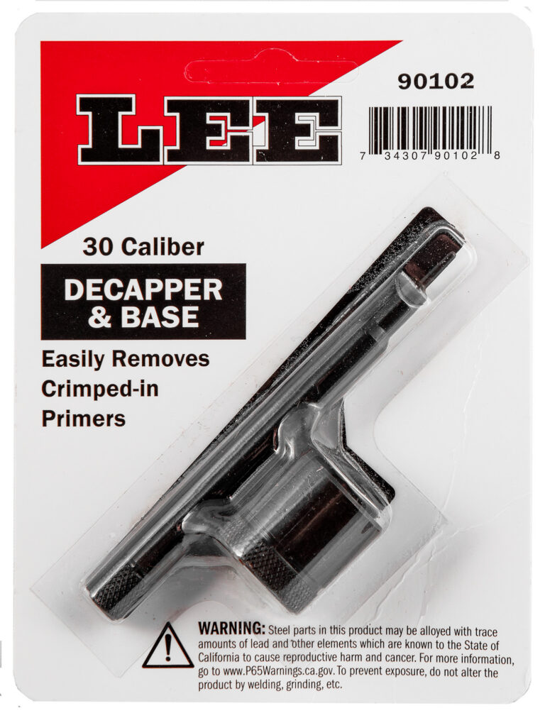 Lee Precision 90102 Decapper & Base 30 Caliber