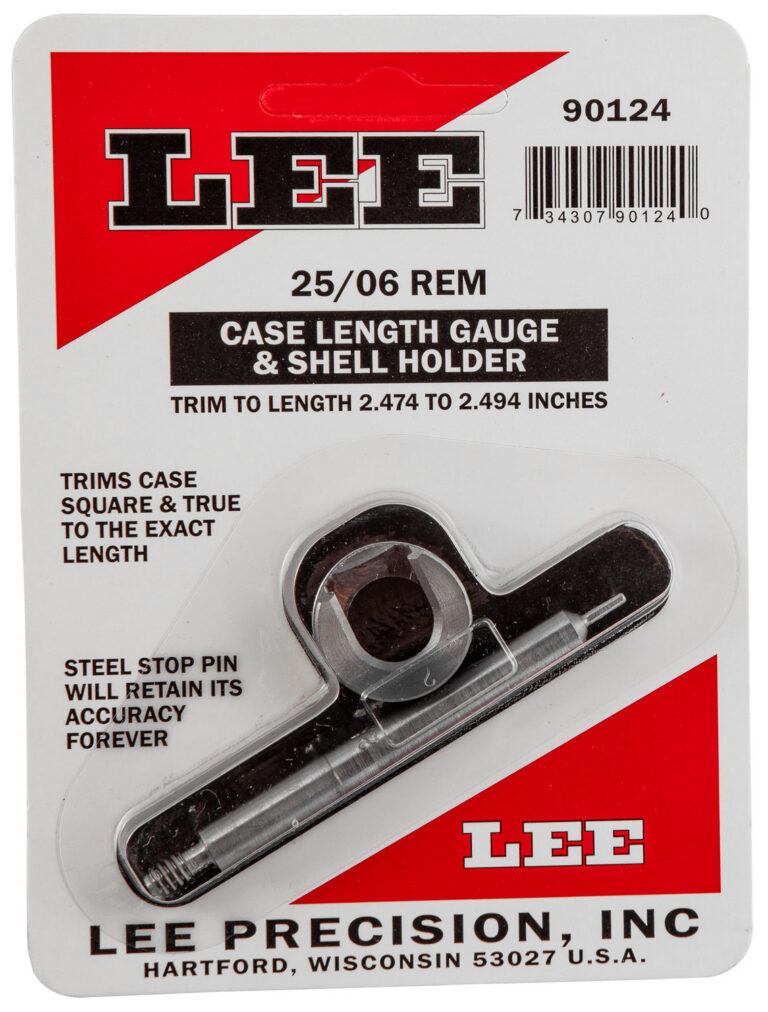 CASE LENGTH GAUGES LEE LENGTH GAUGE/ SHELLHOLDER, 25/06