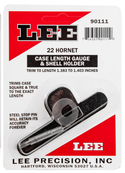CASE LENGTH GAUGES LEE LENGTH GAUGE/ SHELLHOLDER, .22 HORNET