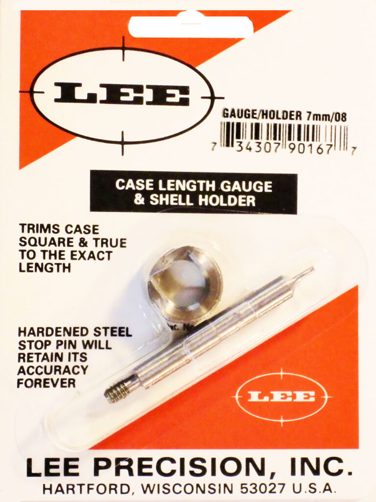 CASE LENGTH GAUGES LEE LENGTH GAUGE/ SHELLHOLDER, 7MM-08