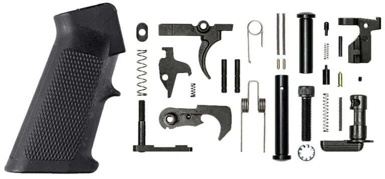 Aero Precision APRH100160 Standard 308 Win Black A2 Pistol Grip Safety Selector Switch Safety Black Lower Parts Kit