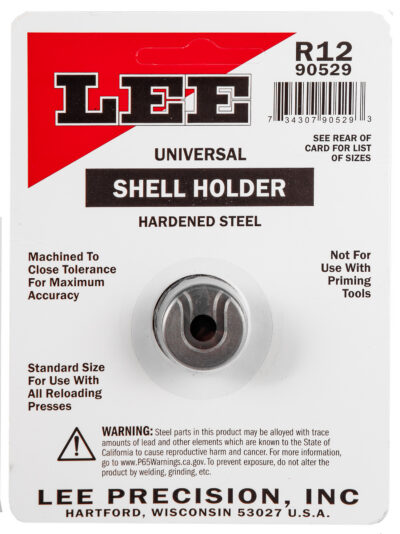 Lee Precision 90529 Shell Holder Universal #12R 6 PPC / 22 PPC / 7.62×39