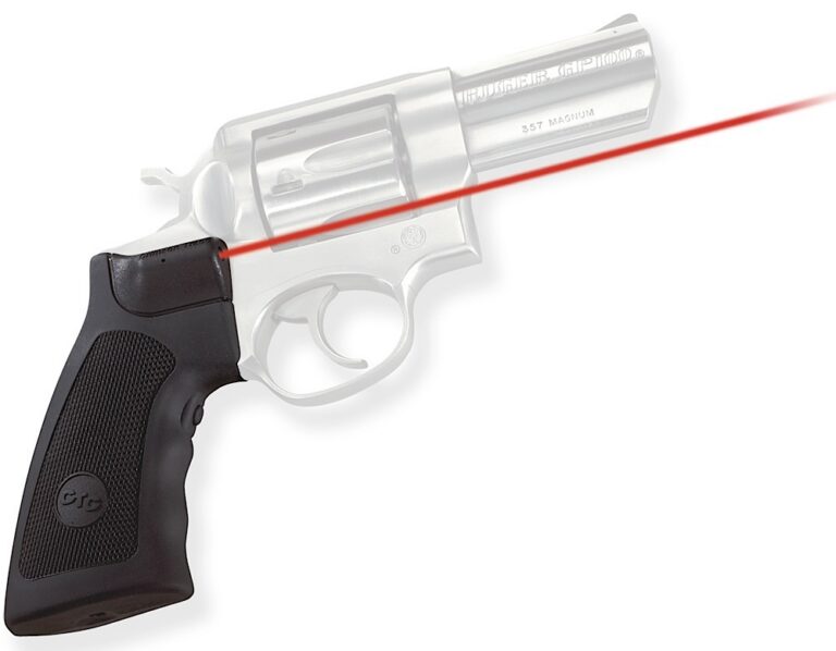 Crimson Trace 011790 Lasergrips Fits Ruger Alaskan/GP100/Super Redhawk, Red Laser 633nM Wavelength 5mW Output, Black Polymer