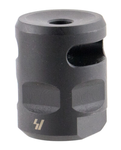 Strike Industries WHCOMP556 WarHog Comp  Black Steel with 1/2″-28 tpi Threads, 1.27″ OAL & 0.26″ Diameter for 223 Rem, 5.56x45mm NATO AR-Platform