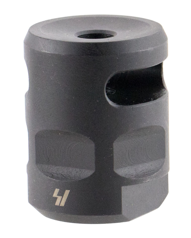 Strike Industries WHCOMP556 WarHog Comp  Black Steel with 1/2"-28 tpi Threads, 1.27" OAL & 0.26" Diameter for 223 Rem, 5.56x45mm NATO AR-Platform