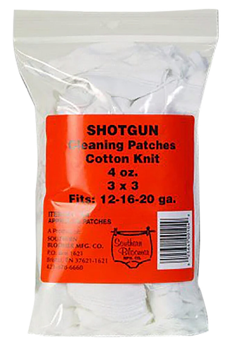 Southern Bloomer 104 Cleaning Patches  12/16/20 Gauge Shotgun Cotton 85/Bag