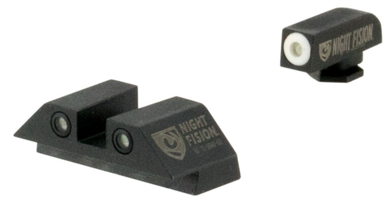 Night Fision GLK001003WGW Night Sight Set Square fits Glock 17, 17L, 19, 22-28,