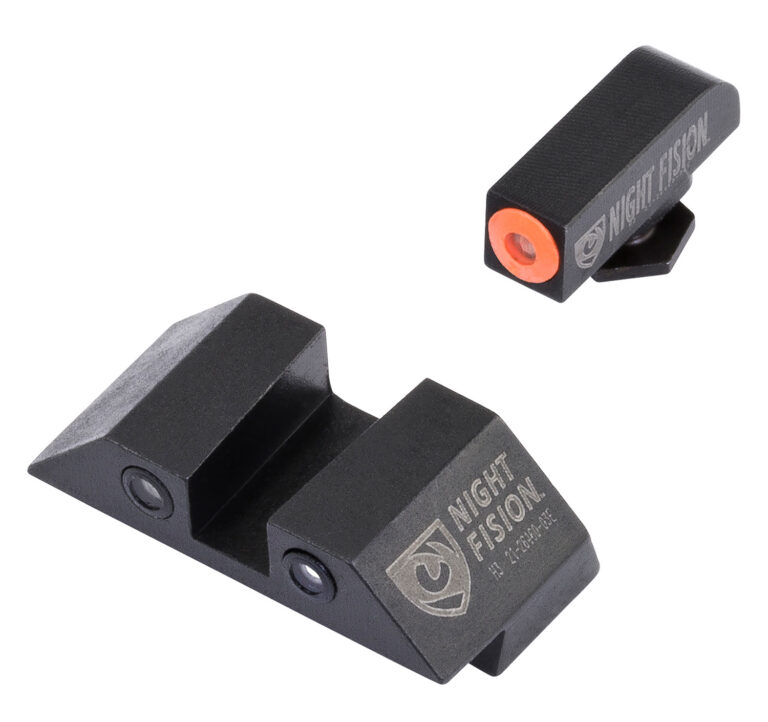 Night Fision GLK003003OGZ Night Sight Set Square fits Glock 42, 43 Square Green