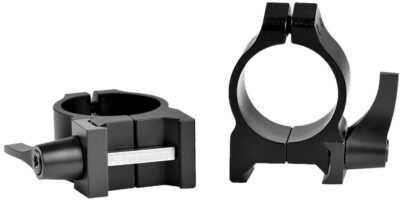 Warne Maxima Vertical Quick Detach Scope Rings Matte Black 1 in. Low