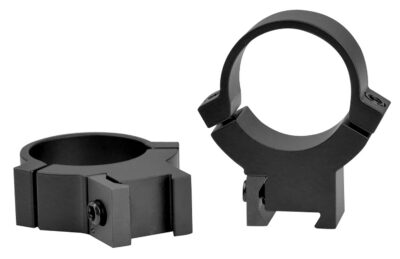 Warne Maxima Horizontal PA Rimfire Scope Rings 3/8 Dovetail Matte Black 1 in. High