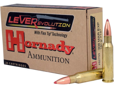 LEVEREVOLUTION® 308 MARLIN EXPRESS FTX® POLYMER TIP RIFLE AMMO LEVEREVOLUTION 308 MARLIN EXPRESS 160GR FTX POLYMR TIP 20/BX