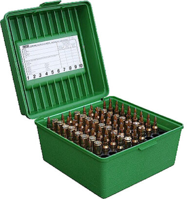 HANDLE CARRY RIFLE AMMO BOXES HANDLE CARRY RIFLE AMMO BOX 20 NOSLER-9X57 NORMA 100RD GRN