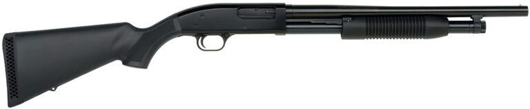 Maverick Arms 31023 88 Security 12 Gauge 3" 5+1 18.50" Blued Barrel w/Cylinder Bore, Bead Sight, Dual Extractors, Anti-Jam Elevator, Synthetic Stock w/Ribbed Forearm, 14.5" Fixed LOP, Cross-Bolt Safety