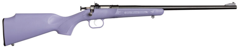 Crickett KSA2306 Youth 22 LR 1rd 16.12" Blued Barrel & Receiver, Fixed Front/Adjustable Rear Peep Sights, Purple Synthetic Stock w/11.5" LOP, Rebounding Firing Pin Safety