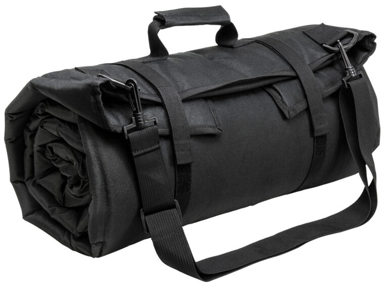 NcStar CVSHMR2957B Roll Up Shooting Mat  Black PVC 69"L x 35" H