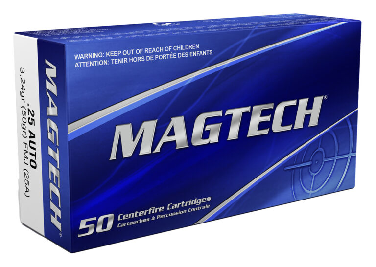 Magtech 25A Range/Training 25ACP 50gr Full Metal Jacket 50 Per Box/20 Case