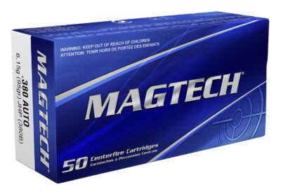 Magtech 380B Range/Training  380 ACP 95 gr Jacketed Hollow Point (JHP) 50 Bx/ 20