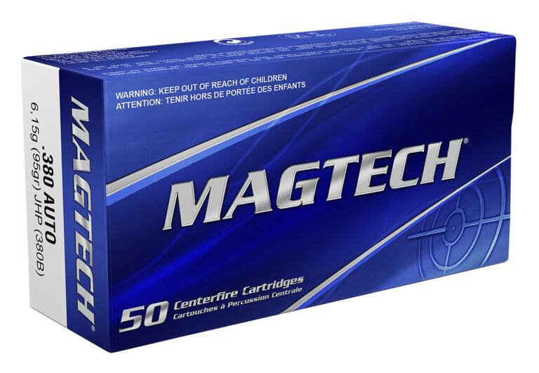 Magtech 380B Range/Training 380 ACP 95 gr Jacketed Hollow Point (JHP) 50 Bx/ 20