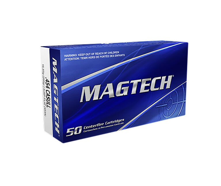 Magtech 454A Range/Training 454Casull 260gr Semi Jacketed Soft Point Flat 20 Per Box/50 Case