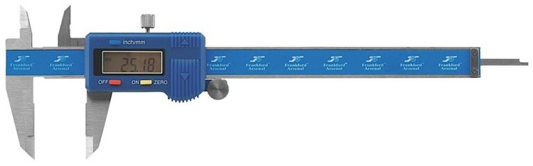 Frankford Arsenal 672060 Electronic Caliper Blue Multi-Caliber Stainless Steel Rifle/Handgun Firearm