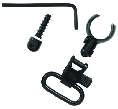 Uncle Mike’s 13912 Magnum Band Swivel Set Quick Detach 115 CFL Tri-Lock Blued 1″ Loop for .630-.675″ Mag Tubes