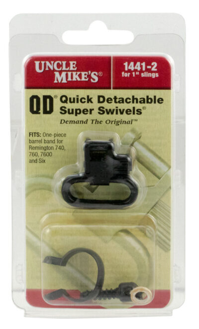 Uncle Mike’s 14412 Super Swivel  Quick Detach Blued 1″ Loop for Remington 7600/ 760 (1969-Present)