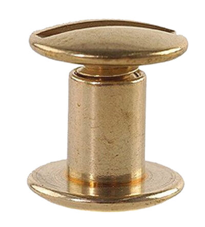 Uncle Mike’s 25090 Chicago Screw  Brass 24 Per Pack