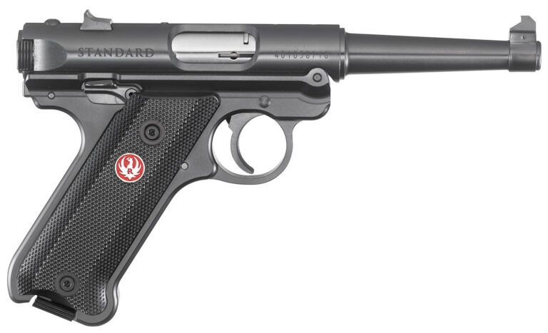 Ruger 40104 Mark IV Standard 22 LR 4.75" 10+1 Blued Black Checkered Polymer Fixe