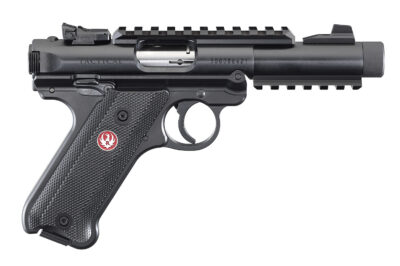 Ruger 40150 Mark IV Tactical 22 LR 4.40″ 10+1 Black Oxide Black Checkered Polyme