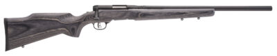 Savage Arms 96970 B.MAG  Full Size 17 WSM 8+1 22″ Matte Black Heavy Barrel, Matte Black Drilled & Tapped Carbon Steel Receiver, Satin Gray Varmint Beavertail Laminate Stock, Right Hand