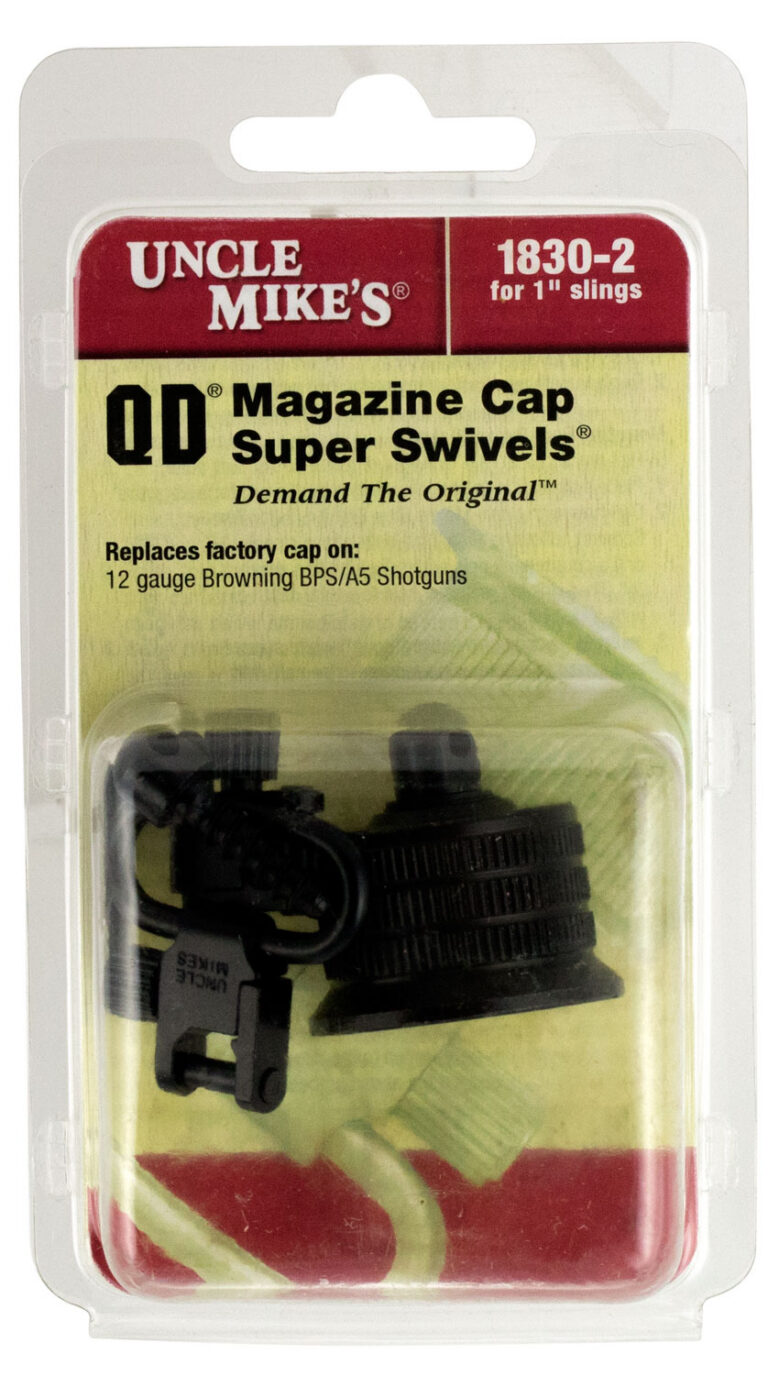 Uncle Mikes 18302 Shotgun Swivels 1" Black Browning A5 12 Gauge