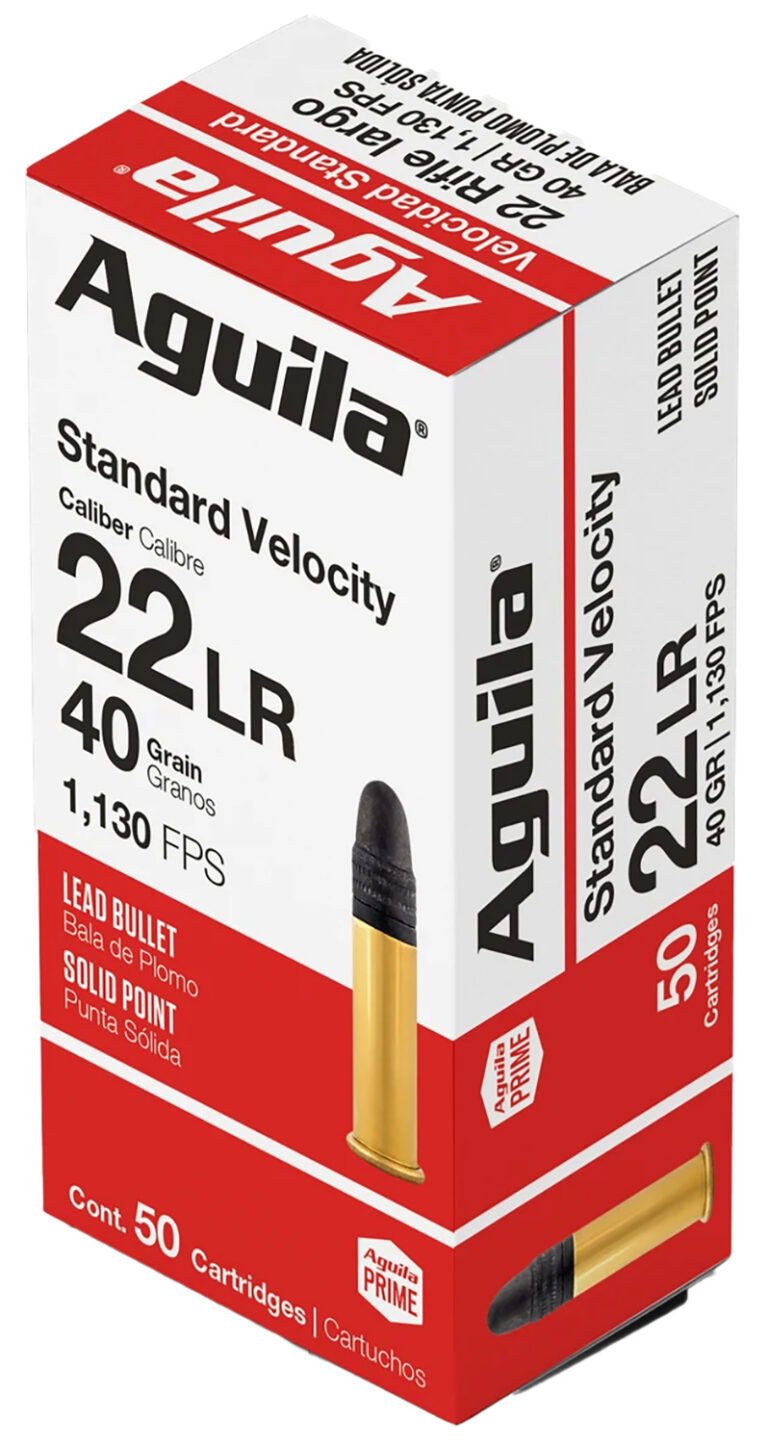 Aguila 1B222332 Standard  22 LR 40 gr Solid Point 50 Bx/ 100 Cs