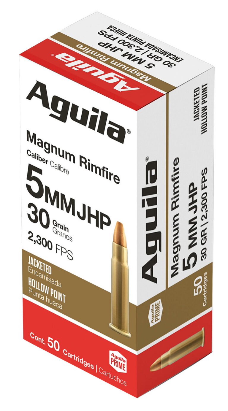 Aguila 1B222406 Special 5mm Rem Rimfire Mag 30 gr Jacketed Hollow Point (JHP) 5